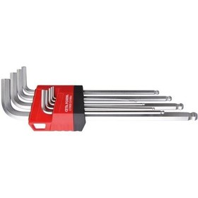 Resim Ceta Form Lt-900 Uzun Topbaşlı Allen Anahtar Takımı 9 Parça N11.21762 