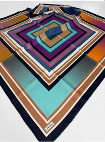 Resim Twill İpek Eşarp-0944 Siyah-taba 