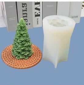 Resim Pazly Çam Ağacı Şekli Mum Silikon Kalıp, Noel Ağacı Dıy Aksesuarları İçin Esnek Silikon Kalıp, Yaklaşık 10.3x6.6cm 