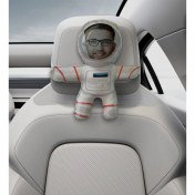 Resim Bk Gift Kişiye Özel Astronot Tasarımlı Araç Koltuk Bebek Yastığı-13 