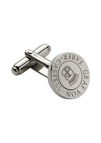Resim Graf Von Faber-castell Platin Kaplama Kol Düğmesi 118970 Gri 