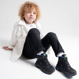 Resim Mnpc Erkek Çocuk Siyah Hakiki Deri Anatomik Günlük Bot 25k4b110672 Siyah 