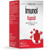 Resim Orzax Imunol Beta Glukan 40 Kapsül 