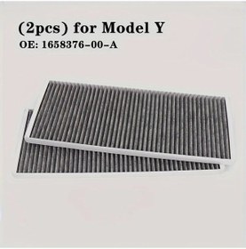 Resim Dashanshop 2 Adet Aktif Karbon Model Y Kabin Hava Filtresi 165837600a Klim Aksesuar 