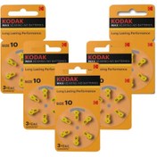 Resim P 10 İşitme Cihaz Pili No 10 6'lı 5 Paket Kodak Kulak Cihazı Pili 6'lı 5 Paket 