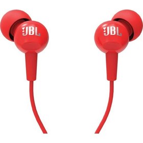 Resim JBL C100SIURED Mikrofonlu Kulakiçi Kulaklık CT IE Kırmızı 