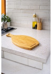 Resim Bambu Kesme Tahtası Balık 30x16 Naturel 