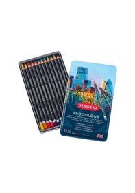 Resim Supertrend Procolour Kuru Boya Kalemi Seti 12'li Teneke Kutu Görsel Rengi 