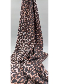 Resim Leopar Desenli Viskon Kumaş 