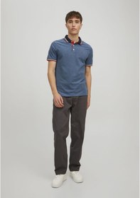 Resim Jack & Jones Basic Polo Tişört-Paulos 12136668 Denim Blue Lacivert 