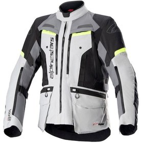 Resim Alpinestars Bogota Pro Drystar Korumalı Motosiklet Montu Gri Oranj 