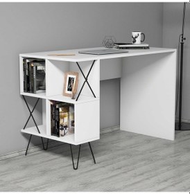 Resim Variant Extra Çalışma Masası Ve Kitaplık Takımı - Beyaz 
