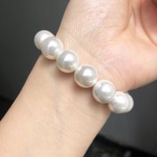 Resim 2-10mm Doğal Beyaz Kabuk İnci Boncuk Yuvarlak Gevşek Aralayıcı Opal Aytaşı Boncukları Takı Yapımı DIY Kadın Kolye Bileklikler 