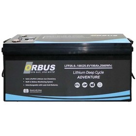 Resim Orbus 25.6v 100ah Lifepo4 Lityum Akü Solar & Marin Tipi Uzun Ömürlü 