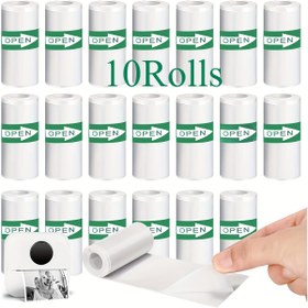 Resim 10 Rulo Kendinden Yapışkanlı Anında Baskı Kamera Kağıdı - Beyaz Ahşap Lif, Dayanıklı ve Yüksek Kaliteli, Ev ve Ofis Kullanımı için Mükemmel, Ofis Malzemeleri | Kendinden Yapışkanlı Kağıt | Pürüzsüz Dokulu, Kamera Aksesuarları 