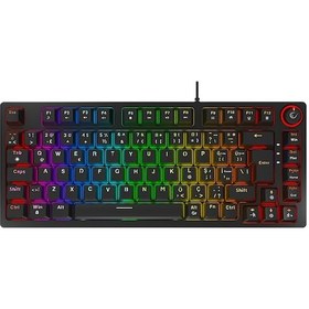 Resim Rampage Enigma 75 USB RGB Kırmızı Switch 1800 Kompakt Mekanik Klavye 