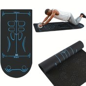 Resim Asana Kılavuz Hatları ile EVA Köpük Yoga Matı - Kaymaz, Ekstra Uzun, Dizlik Koruyucu Mat, Karın Eğilimleri ve Zemin Egzersizleri için, Siyah Mavi İşaretlerle, Yoga Mat Temelleri|Yönlendirilmiş Yoga Matı|Eva Köpük Mat, Yoga Aksesuarları 