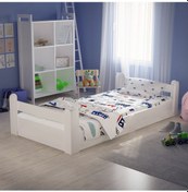 Resim Tuliplifeyapımarket Tuliplife Montessori Karyola Beyaz Oval Köşe Çocuk Yatağı (525058569) Beyaz 