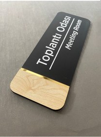 Resim Meşe Serisi Toplantı Odası Kapı İsimliği 