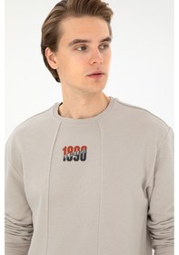 Resim U.S. Polo Assn. Erkek Comfort Fit Bisiklet Yaka Taş Sweatshirt 50293430-VR049 