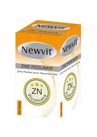 Resim Newvit Çinko Picolinate İçeren Gıda Takviyesi 60 Tablet 