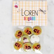 Resim Loren Crafts 8'li Ördek Düğme - 1204 