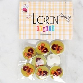 Resim Loren Crafts 8'li Ördek Düğme - 1204 