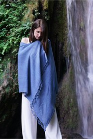 Resim %100 Barış Ipeği- Peace Silk El Dokuma Kalın Şal Saf Ipek 