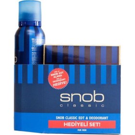 Resim Snob Classic Edt 100 Ml Erkek Parfüm + Deodorant Classic 