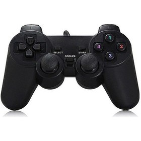 Resim Didadodo Ps2 Usb Oyun Kumandası - Kablosuz Pc Ve Konsol İçin Taşınabilir Siyah Oyun Aleti 