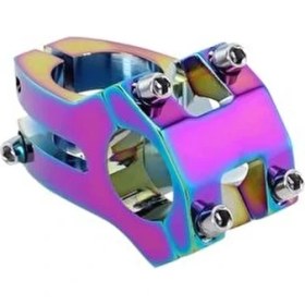 Resim Wake Rainbow Bisiklet Kısa Gidon Boğazı 40MM Bisiklet Yedek Parça Aksesuarı Wake Rainbow 