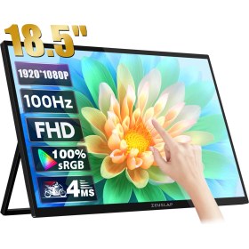 Resim Zeuslap Z18T 18.5" 1920*1080@100Hz Full Hd Ads-Ips Panel Type-C 100% Srgb 300CD/M² Dokunmatik, Taşınabilir Monitör (ZL-Z18T) 