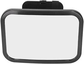 Resim Otomotiv İç Bebek Aynası 360 Derece Dönebilir Ayarlanabilir Kayışlar Geniş Görünüm Araba dikizli Bebek Güvenliği için Akrilik 