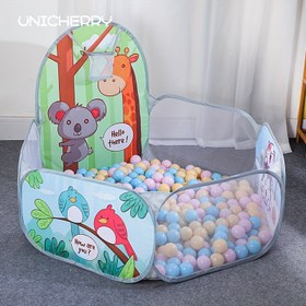 Resim Çocuklar için Büyük Pop-up Top Havuzu Katlanabilir Çadır, Bebekler için Oyun Evi, Yürüyüş Alanı, Çocukların İç ve Dış Oyunları için Mükemmel, Doğum Günü ve Noel Hediyesi, 4Ft/120CM, Toplar Dahil Değildir 