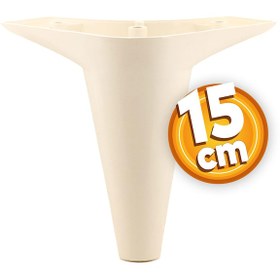 Resim Aspen Lüks Mobilya Kanepe Sehpa TV Ünitesi Koltuk Ayağı 15 CM Krem 