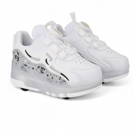 Resim Nisanur Shoes Çocuk Ortopedik Patenli Işıklı Tekerlekli Spor Ayakkabı & Patenli 4 Tekerli Rahat Ayakkabı 