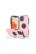 Resim artlab Art İphone 12 Kılıf Elit Yüzüklü Kapak - Pembe Lab 