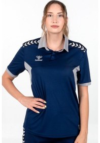 Resim Hummel Otantik Polo Yaka Kamp Tişört Lacivert 