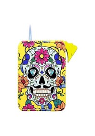Resim La Catrina Sigara Tabaka Ve Çakmak Seti Sarı 