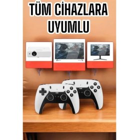 Resim Joystick Çift Kollu Oyun Kolu Retro Oyun Yüksek Çözünürlüklü 3D Game 