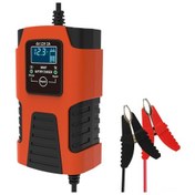 Resim Dofolink Kırmızı 6v/12v 2a Otomobil-motosiklet Aküsü Şarj Cihazı, 3 Aşamalı Otomatik, Mikroişlemci Kontrollü, Lcd Ekranlı, Çoklu Güvenlik Korumaları 