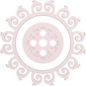 Resim Motifpiyer Tavan Spot Göbek Motifli Yuvarlak-01-15-Dış Çıtalı 