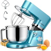 Resim POWWA Stand Mikser 1500W 6.2 QT (5.9 LT) Tilt-Head Elektrikli Mutfak Şefi (Türkiye Garantili) 