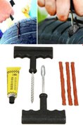 Resim Chermik 6 Parça Tamir Kiti Otomobil Araba Bisiklet Motor Lastik Tamir Kiti Seti 