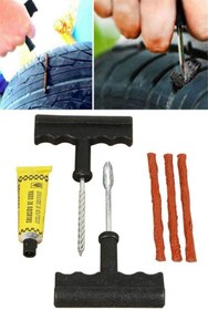 Resim Chermik 6 Parça Tamir Kiti Otomobil Araba Bisiklet Motor Lastik Tamir Kiti Seti 