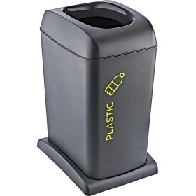 Resim Smartware Soft Tekerlekli Plastik Geri Dönüşüm Kutusu 40 Lt 