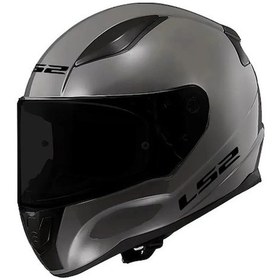 Resim Ls2 Rapid 2 Siyah+Şeffaf Cam Kapalı Motosiklet Kaskı Nardo Gri 