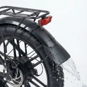 Resim Heugers Long Muddy E-Bike Çamurluk Uzatma - Rks Skyjet Aperyder & 20X4.0 Kalın Tekerlekli Elektrikli Bisiklet Uyumlu 