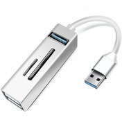 Resim Apera Bn07 Notebook Ve Pc Için 5 In 1 Alüminyum Usb 5gbps 3.0 Çoklayıcı Hafıza Kartı Okuyucu 