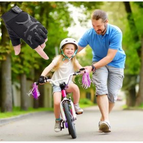 Resim BGA Çocuk taktik eldiveni spor bisiklet sürüş paten egzersiz outdoor kamp bisiklet eldiveni 